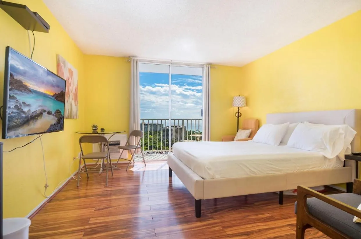 Relaxing Ocean View Boutique Condo - 20F Гонолулу Апарт-отель